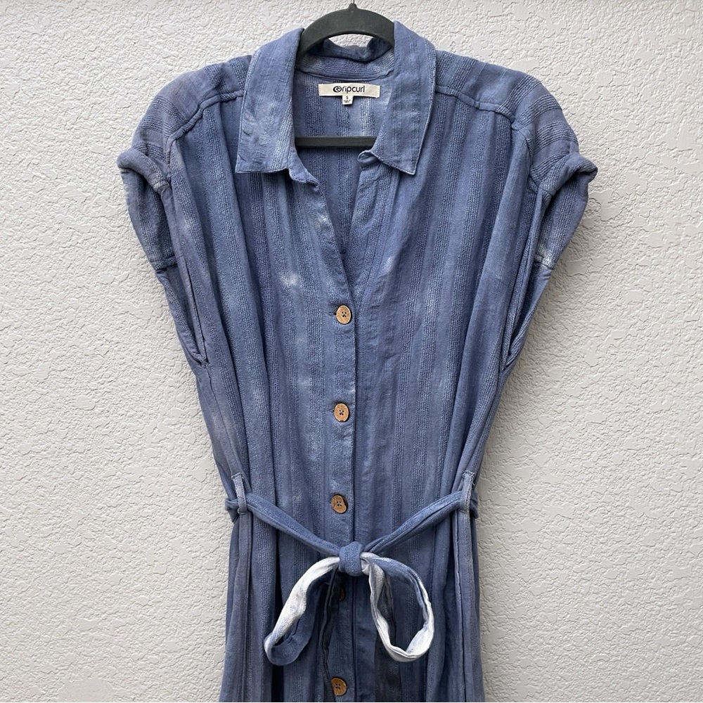 Rip Curl Dip Dye Button Front Midi Dress - Picture 3 of 5
